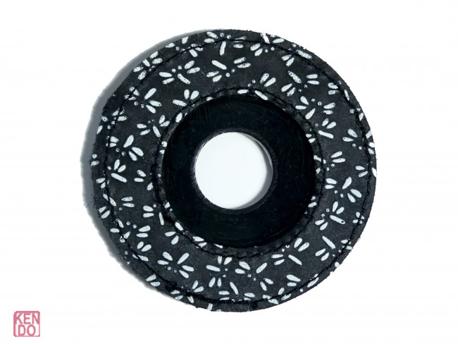 Tsubadome en cuir avec libellules