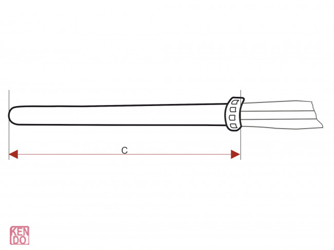 Shinai AA für Frauen mit kurzem Griff