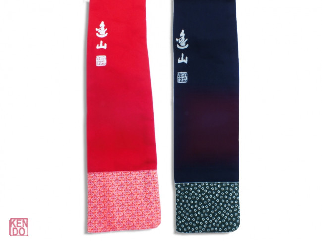 Shinai Bokken Tasche aus Baumwolle blau oder rot