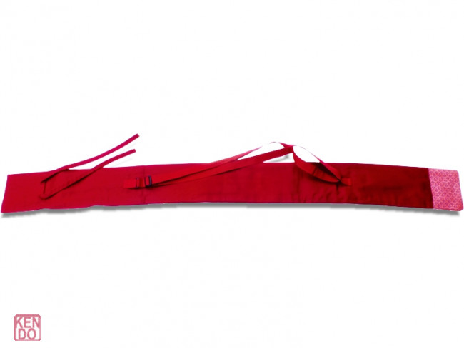 Shinai Bokken Tasche aus Baumwolle rot