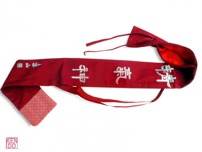 Shinai Bokken Tasche aus Baumwolle rot