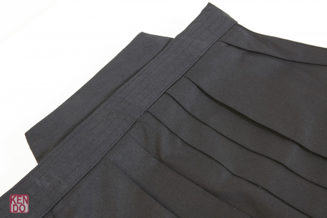 Hakama schwarz aus 100% Baumwolle Deluxe_XXL