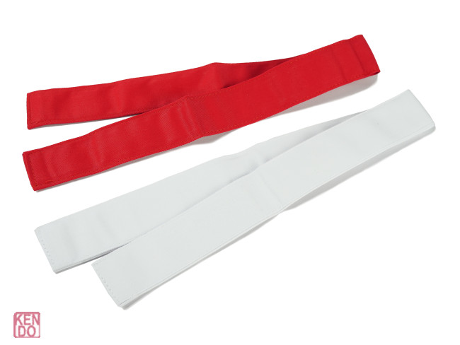 Tasuki Set Rot Weiß für Shiai
