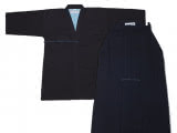 Set Sommer Gi Baumwolle & Hakama blau Standard