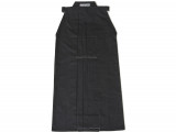 Hakama noir pour kendo ou iaido -  sans plis cousus