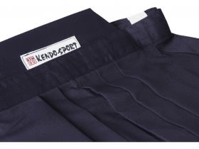 Hakama Standard bleu pour kendo ou iaido