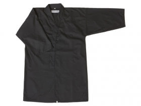 Gi and Hakama Set in black for Iaido with shirt