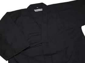 Gi und Hakama Set schwarz für Iaido mit Hanbok