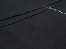 Hakama per Aikido realizzato in cotone nero # 11000