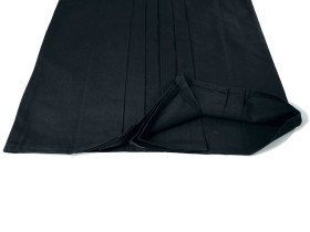 Hakama für Aikido & Iaido aus #11000 Baumwolle schwarz