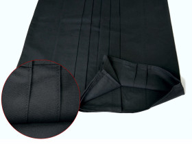 Hakama für Aikido & Iaido aus #11000 Baumwolle schwarz