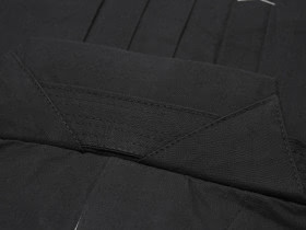 Hakama per Aikido realizzato in cotone nero # 11000 XXL