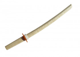 Kodachi 55 cm in legno bianco di quercia